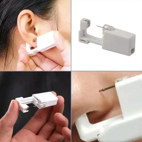 20pcs Safety Ear Piercing Gun Kit Disposable Disinfect Safety Earring Piercer Machine Studs Nose CLip Body Jewelry Piercing Tool - Image 3