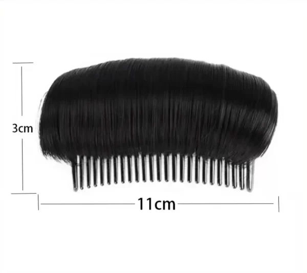 1pc Invisible Fluffy Hair Pad for Women Cushion Stable Comfortable High Temperature Fiber Insert Comb Hair Styling Tools Coffee - Image 11