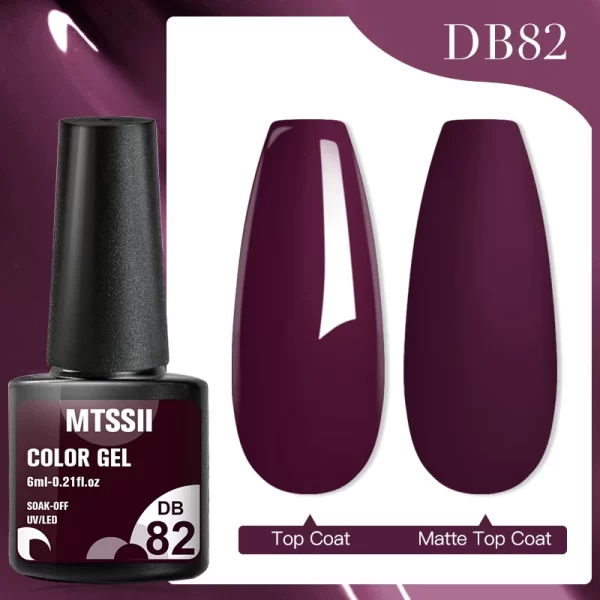 Mtssii 7ml No Wipe Top Base Coat Nail Gel polish Matte Top Coat  Enhancer Varnish Semi Permanent Soak Off UV LED Nail Art Tool - Image 92