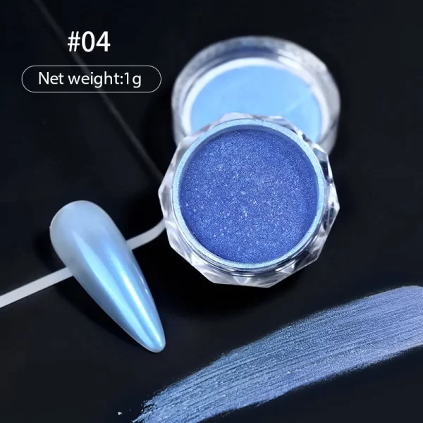 1jar Gradient Chrome Nail Powder Optical Neon Mirror Powder Metallic Mirror Effect Chameleon Pigment Glitter For DIY Manicure - Image 45