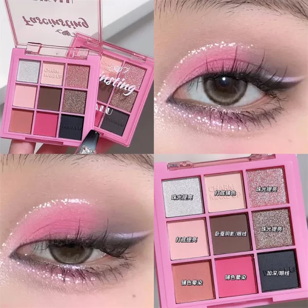 Glitter Eyeshadows Pallet Cheap Female Cosmetics Professional Eye Shadow New Beauty Long Lasting Korean Charming Eyes Make Up - Image 9
