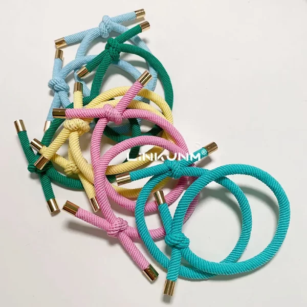 10PCS Women Elastic Hair Rubber Bands High Quality Girls Hair Bands Hair Scrunchies Gold Plated  Hair Accessories Hair Gum/Tie - Image 36