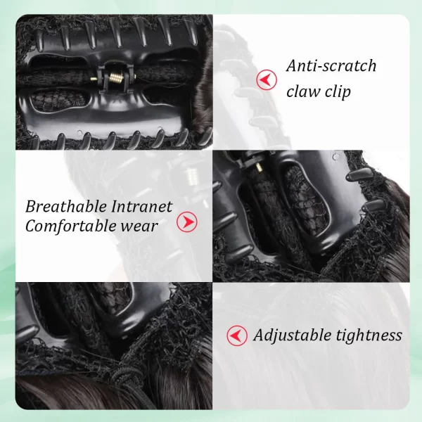 Ponytail Extension Claw  Curly Wavy Clip in Hairpiece Ponytail Hair Extensions Long Pony Tail Synthetic for Women - Image 5