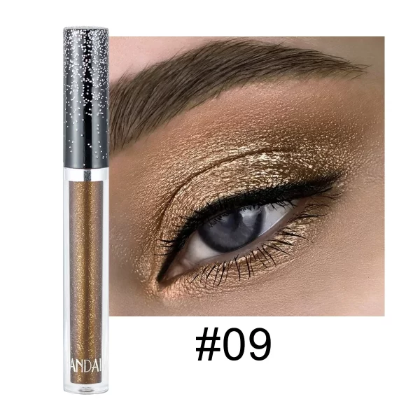 HANDAIYAN Liquid Eyeshadow Metallic Diamond Shiny Eye Liner Pen Giltter Eyeshadow Palette Lasting Shimmer Brighten Cosmetics - Image 14