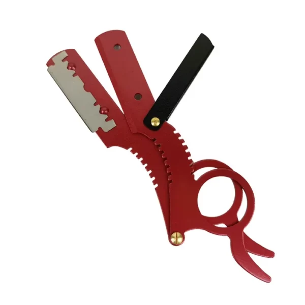 Foldable Barber Razor Haircut Beard Eyebrow Portable Shaving Tool Depilation Razor Hairdresser Trimming Blades Replaceable - Image 5