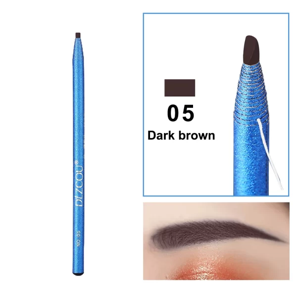 Eyebrow Pencil Waterproof Microblading Eyebrow Pen Stencil Tint Tattoo Eyebrows Makeup Sweat-proof Long Lasting Eye Brow Pencil - Image 7