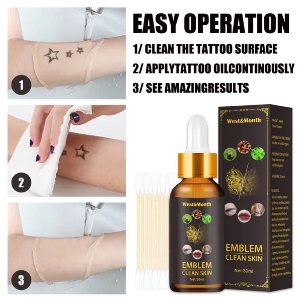 Tattoo Color Fade Convenient To Use Quick Quick Color Fade Eyebrow Bleaching Permanent Tattoo Removal Tattoo Removal Cream - Image 6