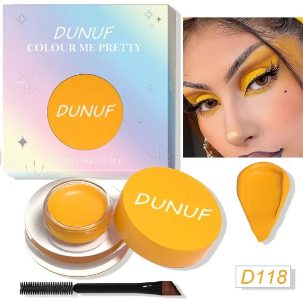 12 Colors Waterproof Eyeshadow Cream Long Lasting Eyeliner Matte Body Face Painting Pigment Eyebrow Tint Makeup with Brush - Image 13