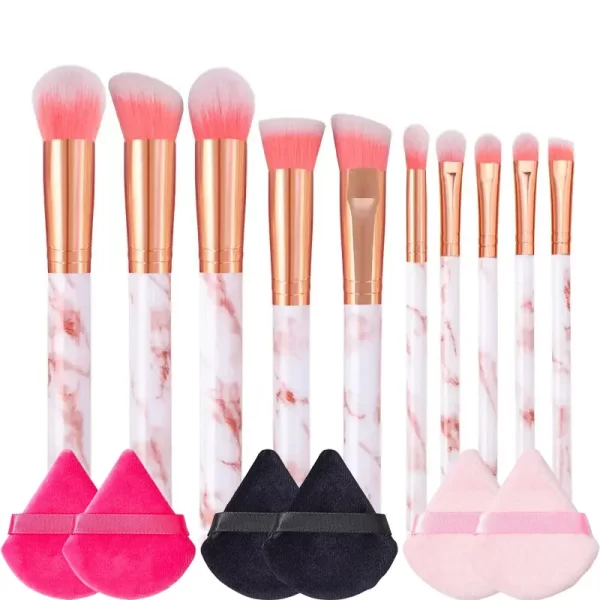 10PCS Professional Makeup Brushes Set Sponge Beauty Sponge for Women Cosmetic Brush Loose Powder Brush Blending Beauty Tools - Image 26