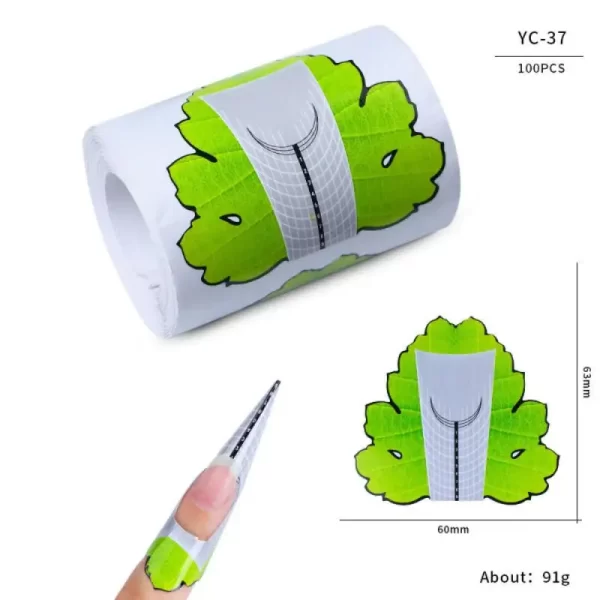 French Nail High Quality Self Adhesive Backing Economic Disposable Provide Accurate Guidance Nails Nail Care Paper Holder - Image 14
