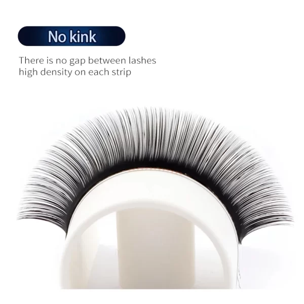 Bluebell Beauty 12 Rows Faux Mink Eyelashes Individual Eyelash Lashes Natural Matte Black Eyelash Extension Korea Silk Eyelashes - Image 3