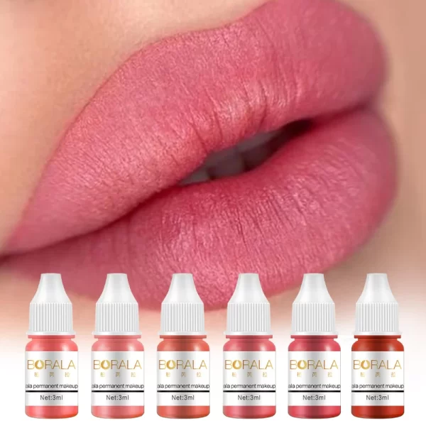 Borala Semi Permanent Makeup Pigments Sample 3ml Tattoo Body Art For Lips Eyebrows Eyeliners Tattoo Supplies Microblading Ink - Image 4
