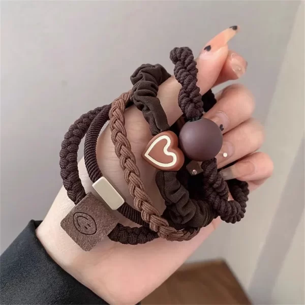 5Pcs/Set New Cute Bowknot Headbands Girls Elastic Hair Bands Hair Accessories for Women Cartoon Bows Headwear Ornaments - Image 4