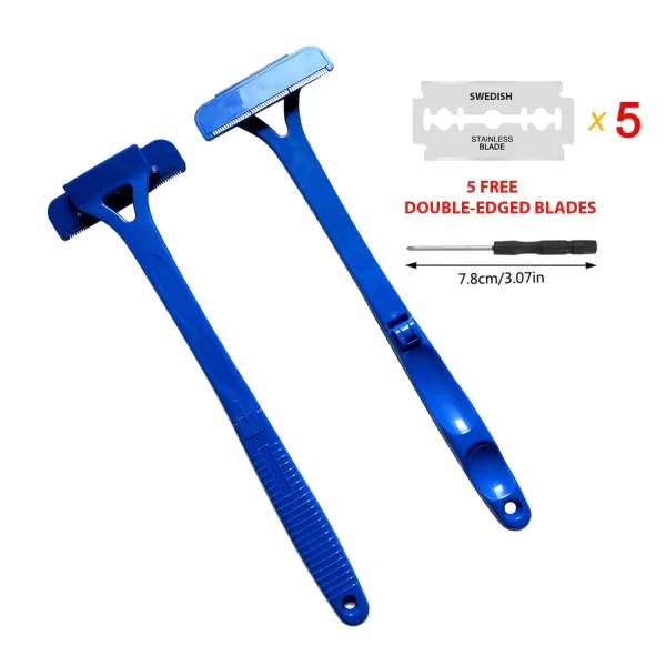New Men Back Shaver Hair Body Shaver Safety Long Handle Foldable Trimmer Body Leg Long Handle Removal Shaving Razor Tool - Image 7