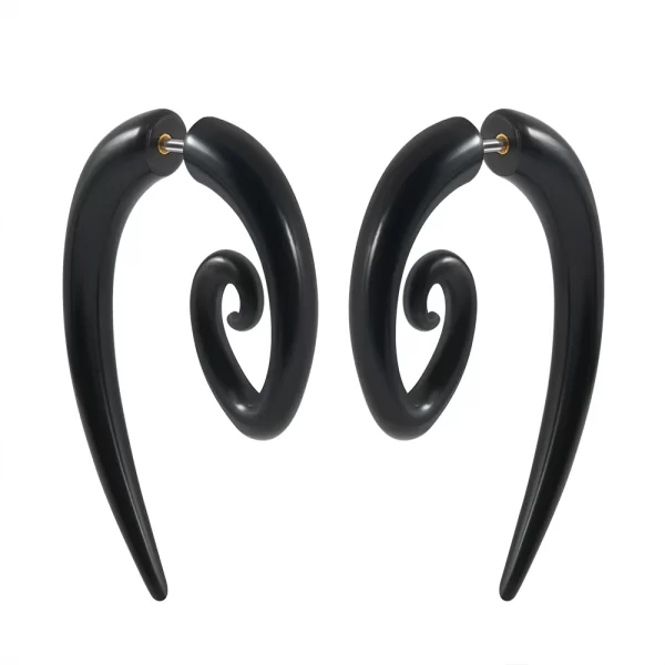 16gX6mm Shaft Acrylic Twist Wing Stud Fake Plug Tunnel Faux Ear Taper Gauges Earrings Cheater Stretcher Expander Piercing - Image 10