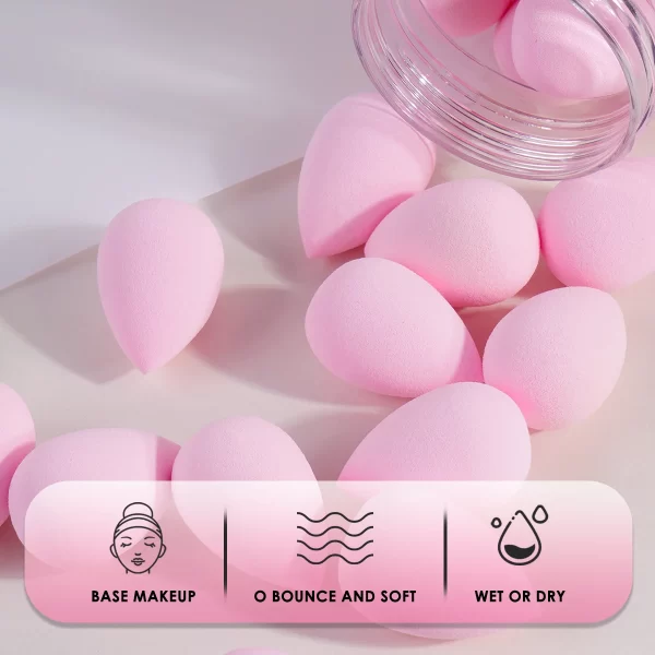 MAANGE 50pcs/Box Small Mini Beauty Blender Cosmetic Makeup Sponge for Face Water Air Cushion BB Cream Makeup Tools Sponge Egg - Image 3