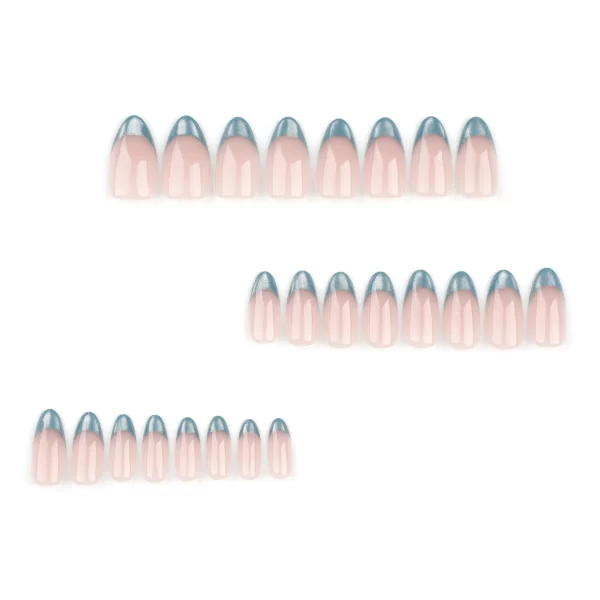 24pcs French Cat Eyes False Nails Almond Head Fake Nails for Manicure Beauty Glitter Shiny Artificial Nail Patch Press on Nails - Image 4