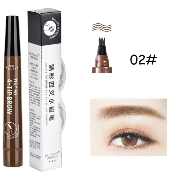 Microblading Eyebrow Pen Waterproof Fork Tip Eyebrow Tattoo Pencil Long Lasting Professional Fine Sketch Liquid Eye Brow Pencil - Image 8