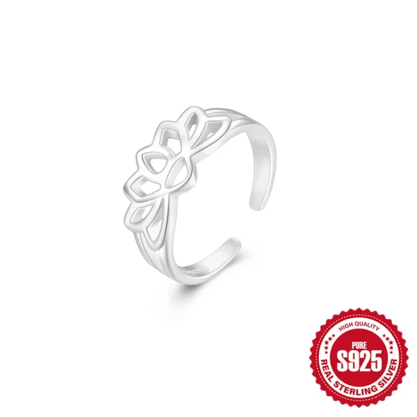 Aide 925 Sterling Silver Vintage Flower Toe Ring High Quality For Women Summer Vacation Beach Party Minimalist Jewelry Gift Feet - Image 13
