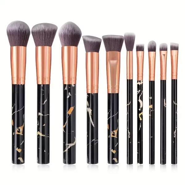 10PCS Professional Makeup Brushes Set Sponge Beauty Sponge for Women Cosmetic Brush Loose Powder Brush Blending Beauty Tools - Image 11