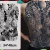 Full Back Chest Herbal Juice Ink Semi-permanent Tattoo Stickers 7-15 Days Long Lasting Temporary Fake Tattoo Totem Men Adult - Image 9