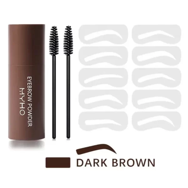 Long-Lasting Eyebrow Print Set-Beginner One-Step Eyebrow Powder Makeup Tools - Image 6