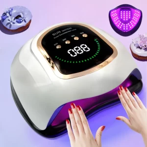 300W UV LED Nail Lamp for Nails Curing All Gel Polish with Large Screen  Professional Nail Equipment Manicure Drying Lamps