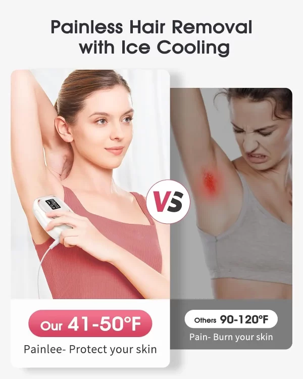 IPL Hair Removal Ice Cooling Women Men Upgraded 999,900 Flashes 5 Levels Permanent whole body Hair Removal Device Laser Epilator - Image 3