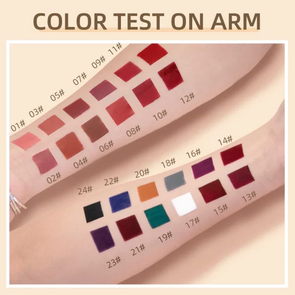 QIBEST Matte Liquid Lipstick Waterproof Long Lasting Velvet Mate Nude Red Lip Gloss Lint Tube Makeup Cosmetic Lipsticks Lipgloss - Image 5