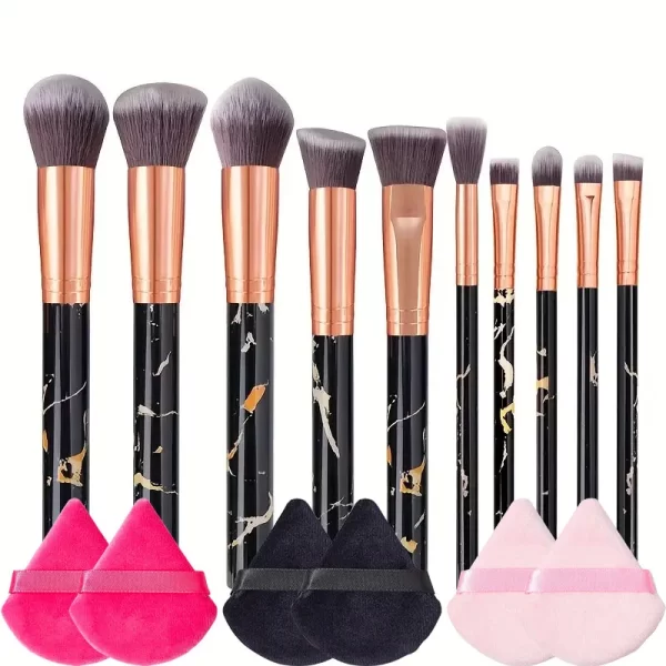 10PCS Professional Makeup Brushes Set Sponge Beauty Sponge for Women Cosmetic Brush Loose Powder Brush Blending Beauty Tools - Image 25