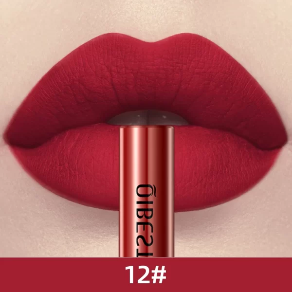 QIBEST Matte Liquid Lipstick Waterproof Long Lasting Velvet Mate Nude Red Lip Gloss Lint Tube Makeup Cosmetic Lipsticks Lipgloss - Image 11