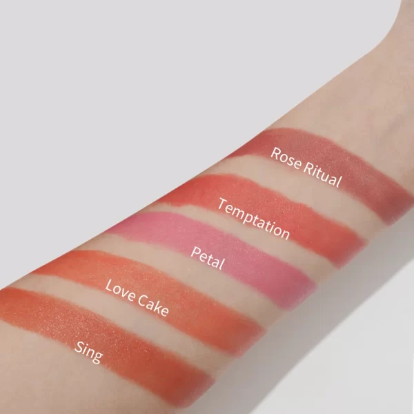 High Pigment Matte Liquid Blusher 6 Colors Longlasting Moisture Gel Creamy Blush Hot Organic Liquid Lip Cheek Tint For Mom - Image 4