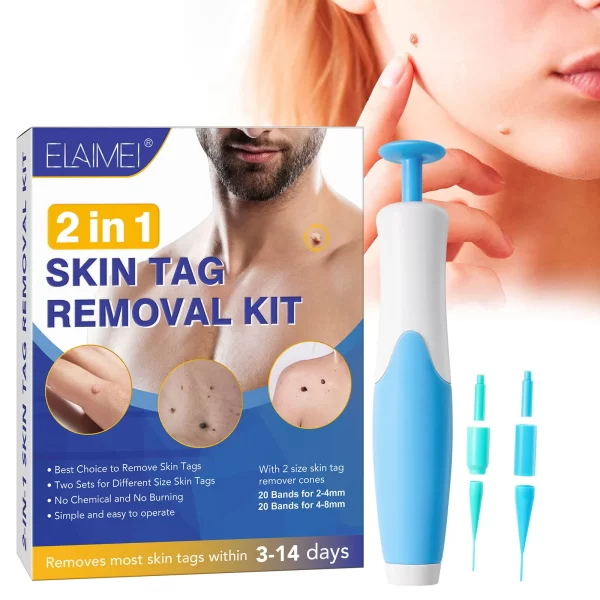 1 Set Auto Skin Tag Remover 2-8mm Band Painless Mole Wart Skin Tag Removal Pen Wart Dot Corn Treatments Body Facial Beauty Tool - Image 3