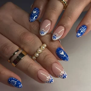 24pcs short oval nails, press-on nails, removable and reusable, artificial nails are suitable for women and girls daily wear