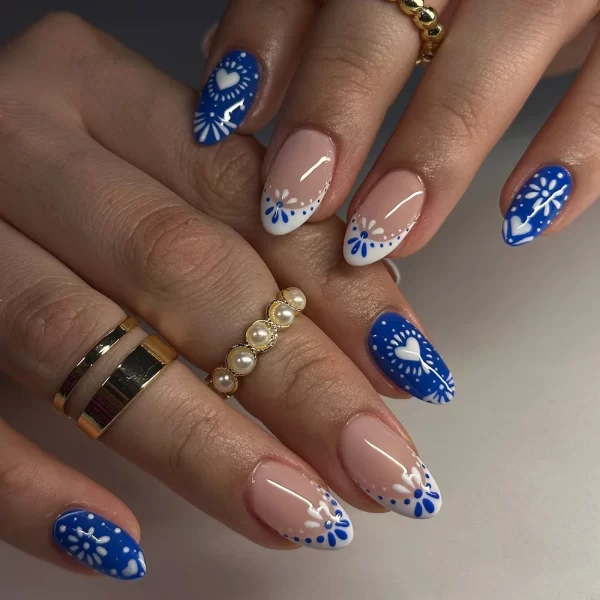 24pcs short oval nails, press-on nails, removable and reusable, artificial nails are suitable for women and girls daily wear