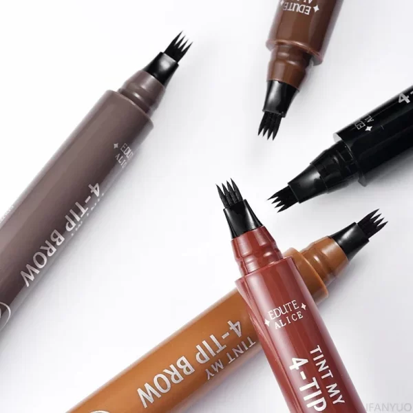 Microblading Eyebrow Pen Waterproof Fork Tip Eyebrow Tattoo Pencil Long Lasting Professional Fine Sketch Liquid Eye Brow Pencil - Image 6