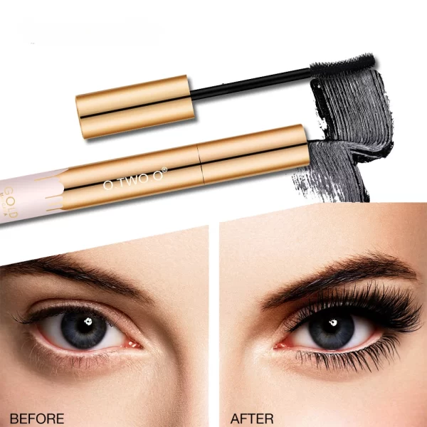 3D Mascara Lengthening Black Lash Eyelash Extension Eye Lashes Brush Beauty Makeup Long-wearing Gold Color Mascara - Image 2