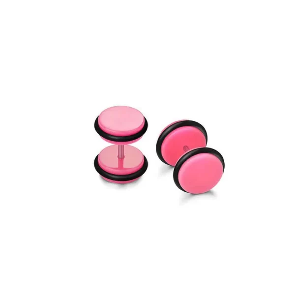 19 Pairs Stainless Steel Men Earrings Studs Ear Piercing Plugs Tunnel Screw Fake Gauges Earrings Flat Back Stud Earring Set - Image 22