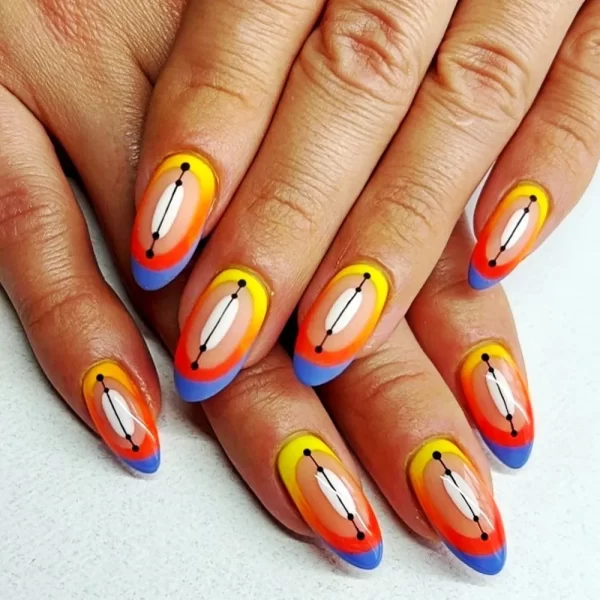 Wearable Manicure Almond Fake Nails Pointed Head The Year Of The Loong Series Press on Nails Full Cover 3D Long Fake Nails - Image 8