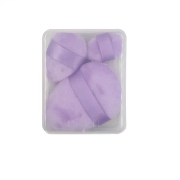 Cotton Purple Powder Puff Large Medium And Small Mini Eye Shadow No Dead Corner Makeup Puff Cosmetic Tool - Image 3