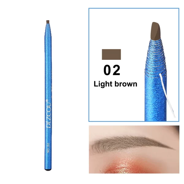 Eyebrow Pencil Waterproof Microblading Eyebrow Pen Stencil Tint Tattoo Eyebrows Makeup Sweat-proof Long Lasting Eye Brow Pencil - Image 12