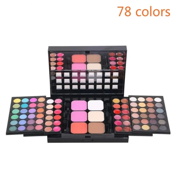 40/74/78 Colors Glitter Eyeshadow Palette Matte Waterproof Long Lasting Pressed Powder Cosmetics Kit  Fashion Women MakeUp Tools - Image 7