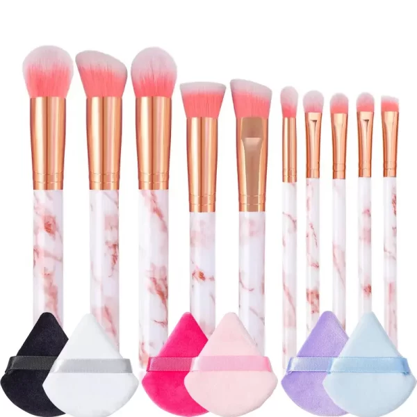 10PCS Professional Makeup Brushes Set Sponge Beauty Sponge for Women Cosmetic Brush Loose Powder Brush Blending Beauty Tools - Image 21