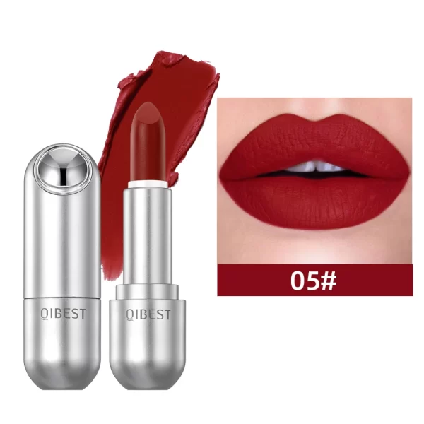 QIBEST Matte Lipstick Waterproof Long Lasting Non-stick Cup Lip Stick Not Fading Sexy Red Orange Velvet Lipstick Makeup Cosmetic - Image 11