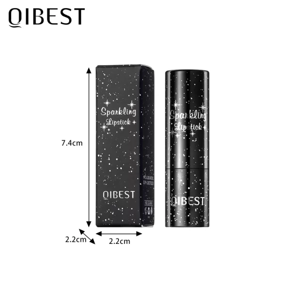 QIBEST Glitter Diamond Lipstick Moisturzing Color Changing Lipstick Pearlescent Shiny Temperature Lip Balm Lasting Lips Makeup - Image 6