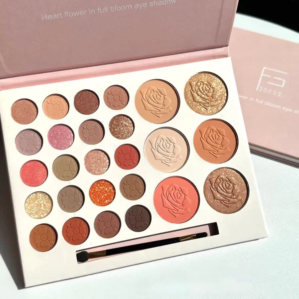 26 Colors Eyeshadow Palette Pearly Matte Earth Color Eyeshadow Portable Long Lasting Highlight Blush Palette Eye Shadow Makeup - Image 8