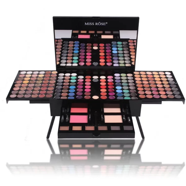 Miss Rose Professional Makeup 194 Color Matte Shimmer Palette Cosmetic Foundation Powder Blush Eyebrow Contouring Beauty Kit Box - Image 7