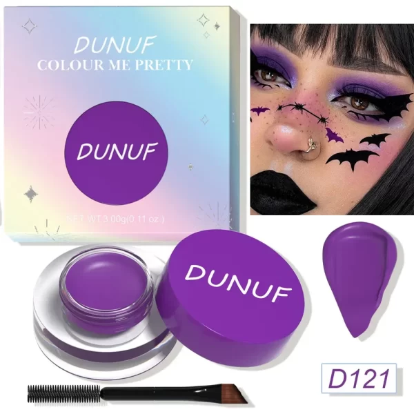 12 Colors Waterproof Eyeshadow Cream Long Lasting Eyeliner Matte Body Face Painting Pigment Eyebrow Tint Makeup with Brush - Image 10