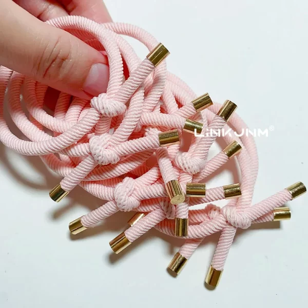 10PCS Women Elastic Hair Rubber Bands High Quality Girls Hair Bands Hair Scrunchies Gold Plated  Hair Accessories Hair Gum/Tie - Image 30
