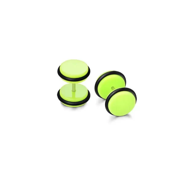 19 Pairs Stainless Steel Men Earrings Studs Ear Piercing Plugs Tunnel Screw Fake Gauges Earrings Flat Back Stud Earring Set - Image 15